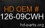 hd 59126-09CWH genuine part number