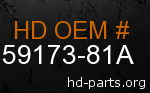 hd 59173-81A genuine part number