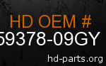 hd 59378-09GY genuine part number