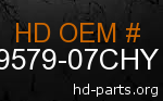 hd 59579-07CHY genuine part number