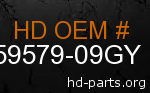 hd 59579-09GY genuine part number