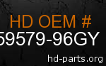 hd 59579-96GY genuine part number