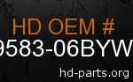 hd 59583-06BYW genuine part number