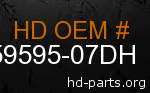 hd 59595-07DH genuine part number
