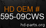 hd 59595-09CWS genuine part number