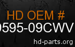 hd 59595-09CWV genuine part number