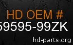 hd 59595-99ZK genuine part number