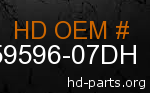 hd 59596-07DH genuine part number