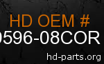 hd 59596-08COR genuine part number