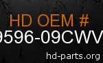 hd 59596-09CWV genuine part number