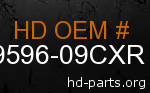 hd 59596-09CXR genuine part number