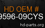 hd 59596-09CYS genuine part number