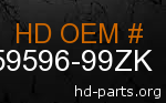hd 59596-99ZK genuine part number