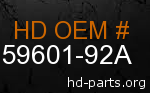 hd 59601-92A genuine part number