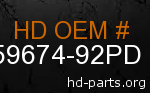 hd 59674-92PD genuine part number