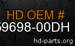 hd 59698-00DH genuine part number