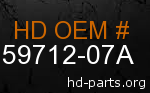 hd 59712-07A genuine part number