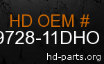 hd 59728-11DHO genuine part number