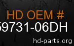 hd 59731-06DH genuine part number