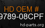 hd 59789-08CPF genuine part number