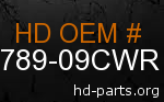 hd 59789-09CWR genuine part number