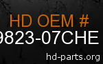 hd 59823-07CHE genuine part number