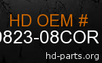 hd 59823-08COR genuine part number