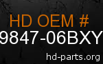 hd 59847-06BXY genuine part number