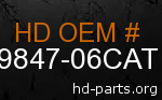 hd 59847-06CAT genuine part number