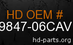 hd 59847-06CAV genuine part number