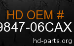 hd 59847-06CAX genuine part number