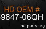 hd 59847-06QH genuine part number