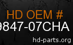 hd 59847-07CHA genuine part number