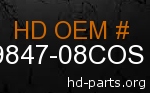 hd 59847-08COS genuine part number