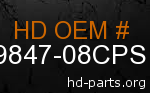 hd 59847-08CPS genuine part number