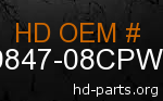 hd 59847-08CPW genuine part number