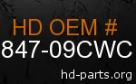 hd 59847-09CWC genuine part number