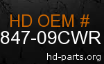 hd 59847-09CWR genuine part number