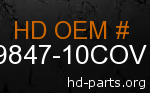 hd 59847-10COV genuine part number