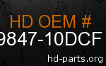 hd 59847-10DCF genuine part number