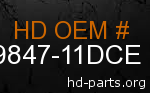 hd 59847-11DCE genuine part number