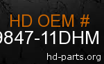 hd 59847-11DHM genuine part number