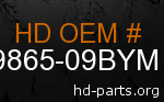 hd 59865-09BYM genuine part number