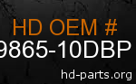 hd 59865-10DBP genuine part number