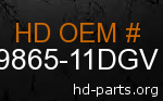 hd 59865-11DGV genuine part number