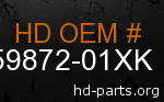 hd 59872-01XK genuine part number