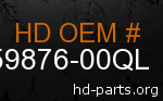 hd 59876-00QL genuine part number