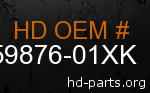 hd 59876-01XK genuine part number
