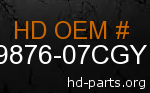 hd 59876-07CGY genuine part number