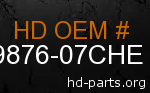 hd 59876-07CHE genuine part number
